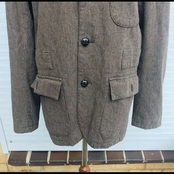 Zara Man Men’s CasualBrown Wool Coat Size Large/42 AUS Winter Jacket - Picture 5 of 6